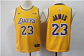 Youth Lakers 23 Lebron James Gold 2019 Nike Swingman Jersey,baseball caps,new era cap wholesale,wholesale hats